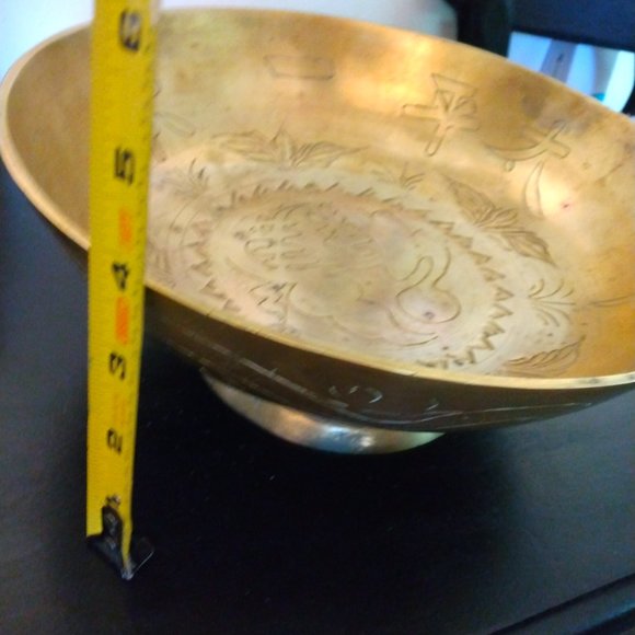 Vintage brass Chinese bowl - Picture 6 of 8